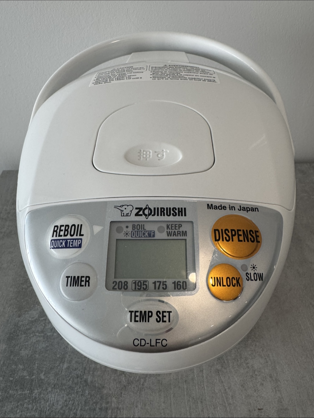 Zojirushi Micom Water Boiler & Warmer CD-LFC30 - photo 2