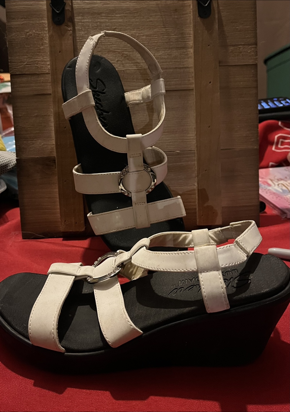 Skechers Wedge Sandals, Size 6