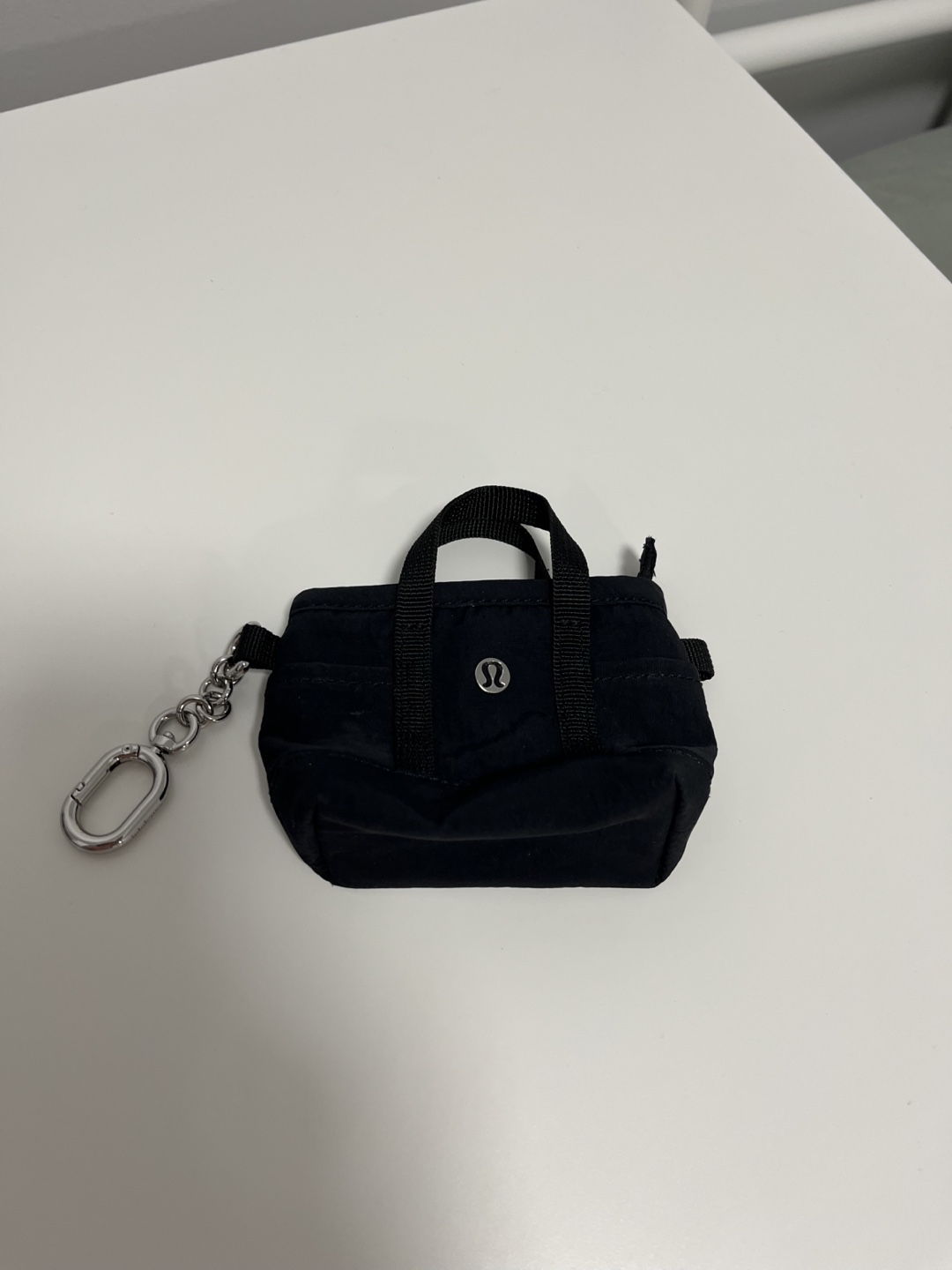 Lululemon Black Mini Belt Bag Keychain