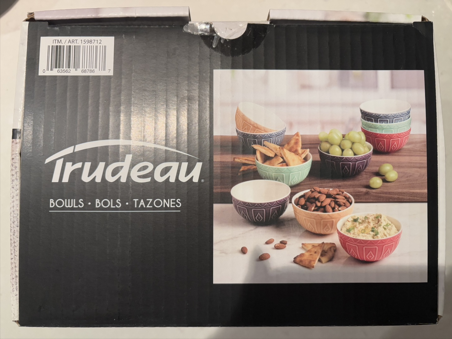 Small size-Trudeau 10-Piece Porcelain Bowls Set, New - photo 2