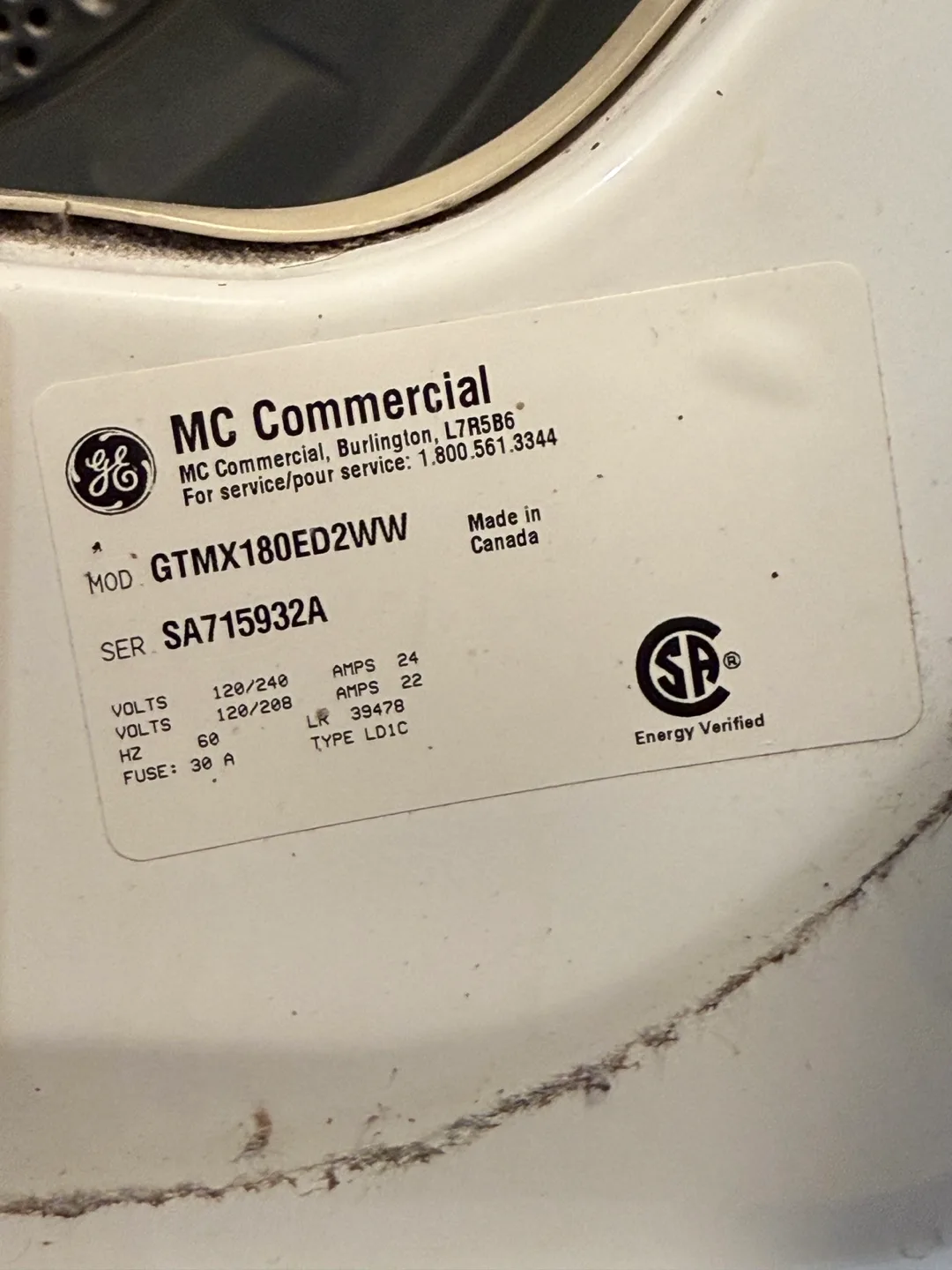 GE Electric Dryer, 27" Width, 6.0 cu. ft. Capacity-GTMX180ED2WW image indicator(6)