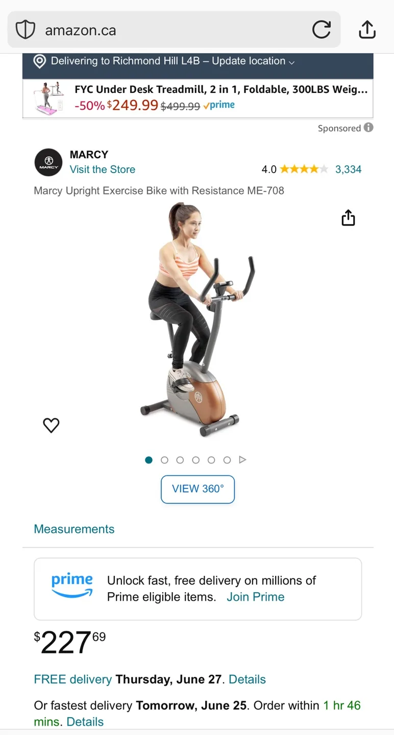 Marcy Upright Exercise Bike with Resistance - ME-708 image indicator(10)