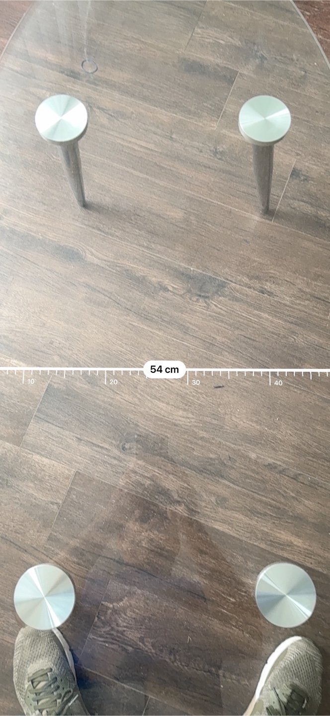 Glass Oval Coffee Table - 116cm x 54cm - photo 5
