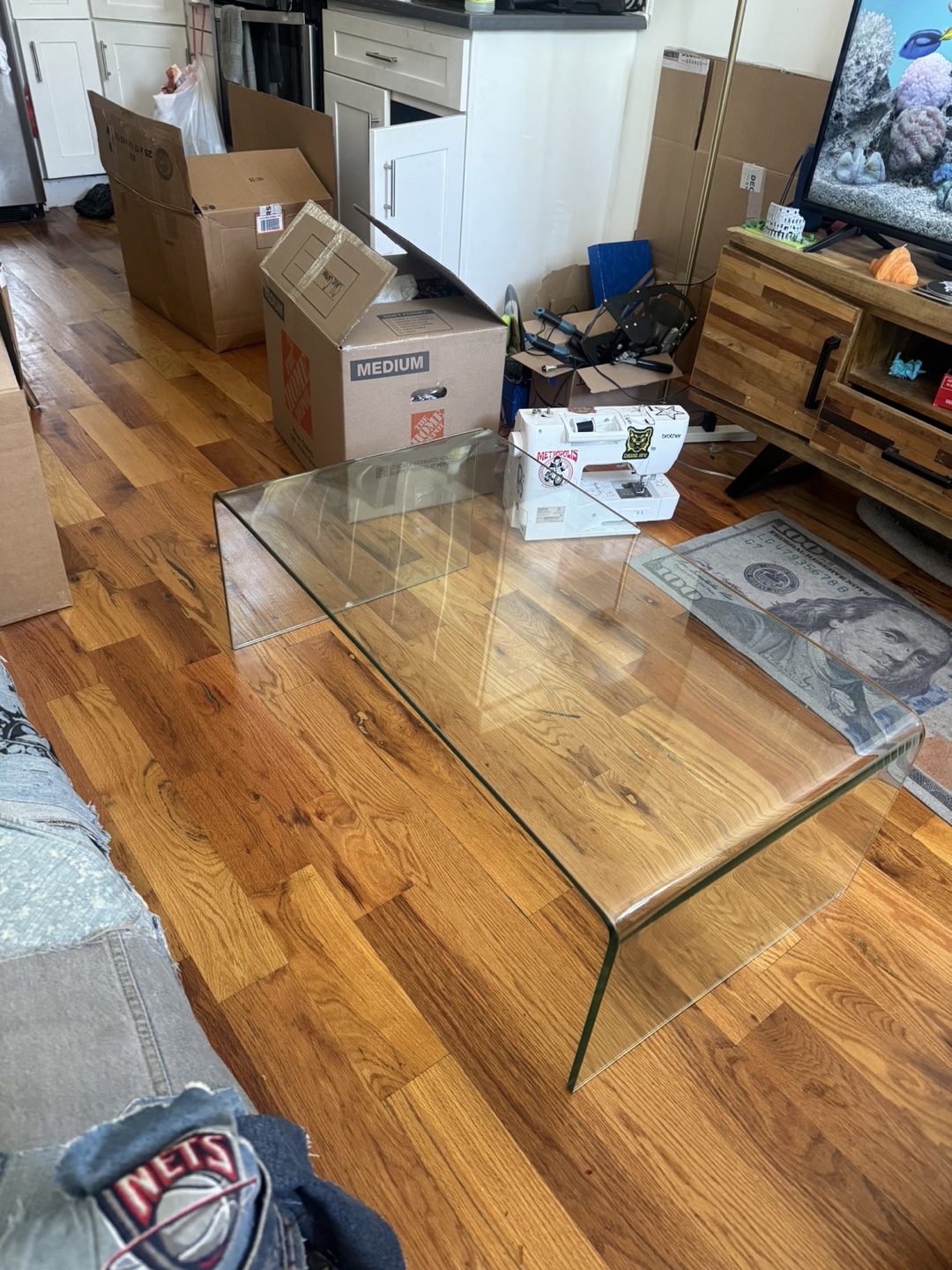 glass coffee table - photo 4