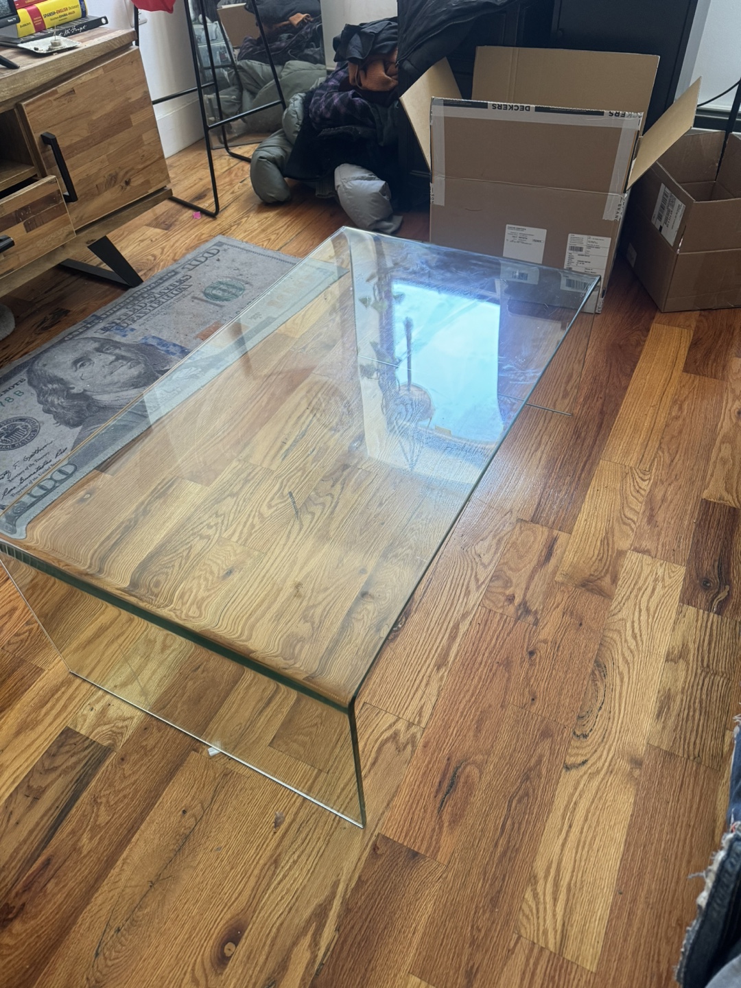 glass coffee table - photo 3