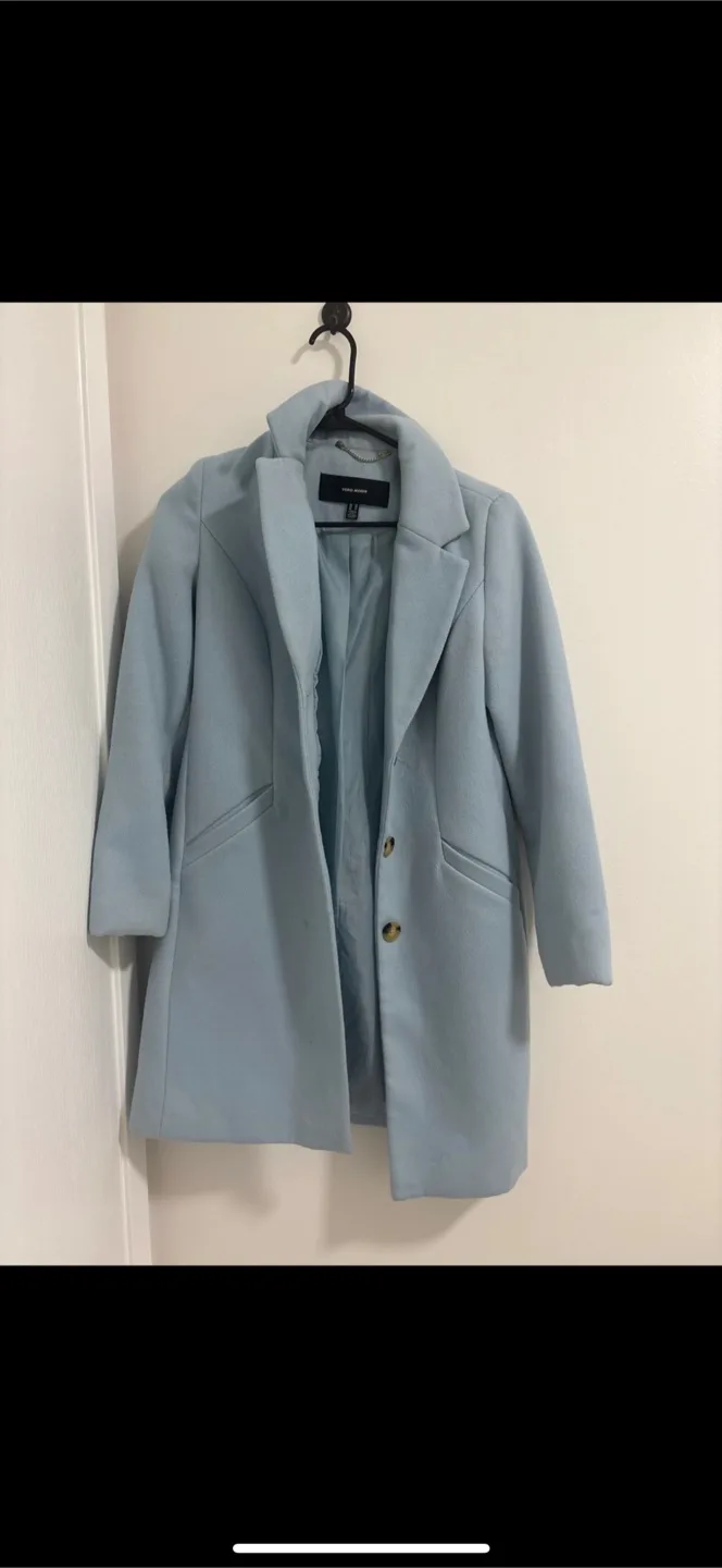 New Look Light Blue Coat thumbnail