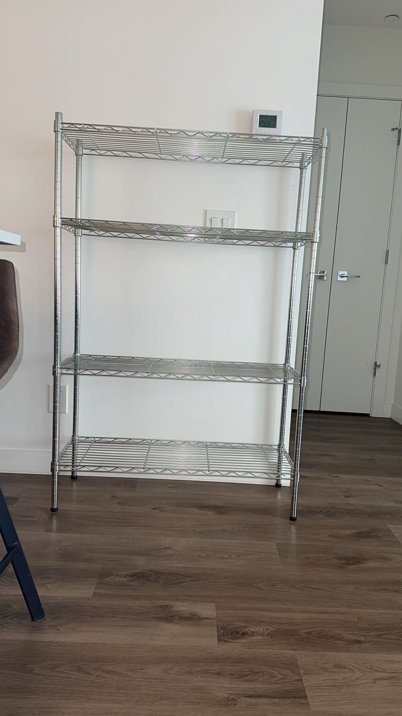 Costco Chrome Metal Wire Shelf – Excellent Condition!