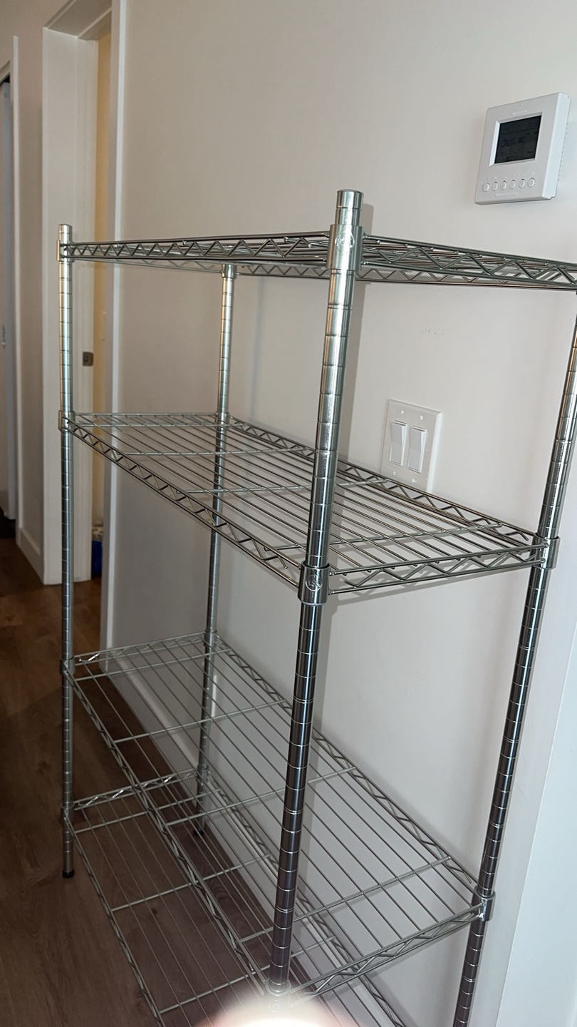 Costco Chrome Metal Wire Shelf – Excellent Condition! - photo 2