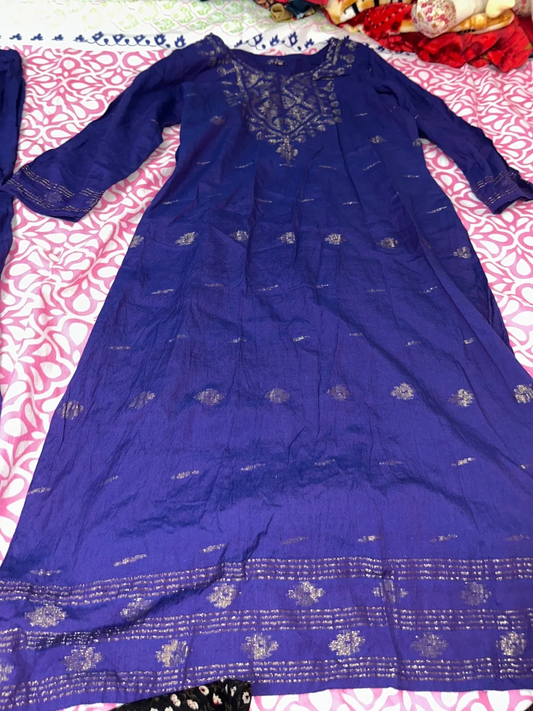 Indigo Blue Salwar Kameez Suit thumbnail