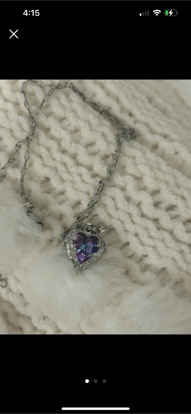 Helzberg Diamonds Amethyst Necklace 925 silver necklaces thumbnail