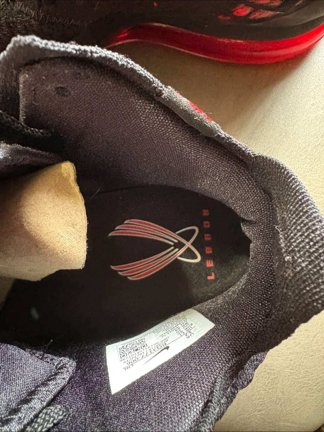 Nike LeBron 17 Black/Red Basketball Shoes image indicator(6)