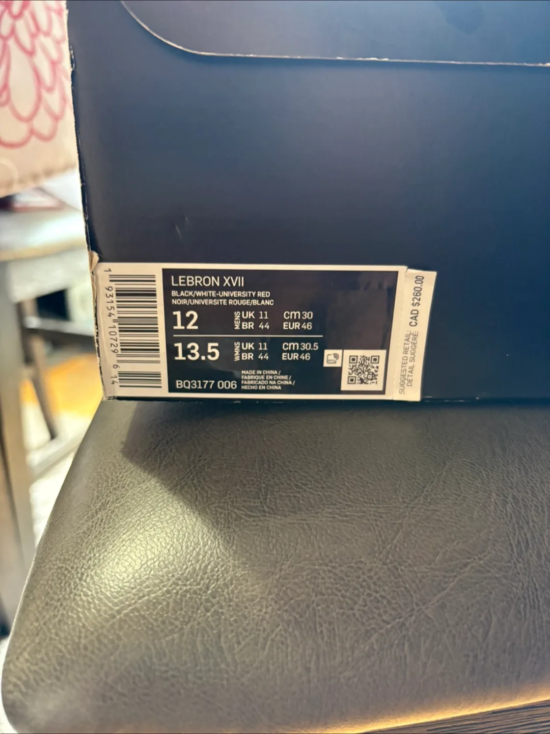 Nike LeBron 17 Black/Red Basketball Shoes image indicator(9)