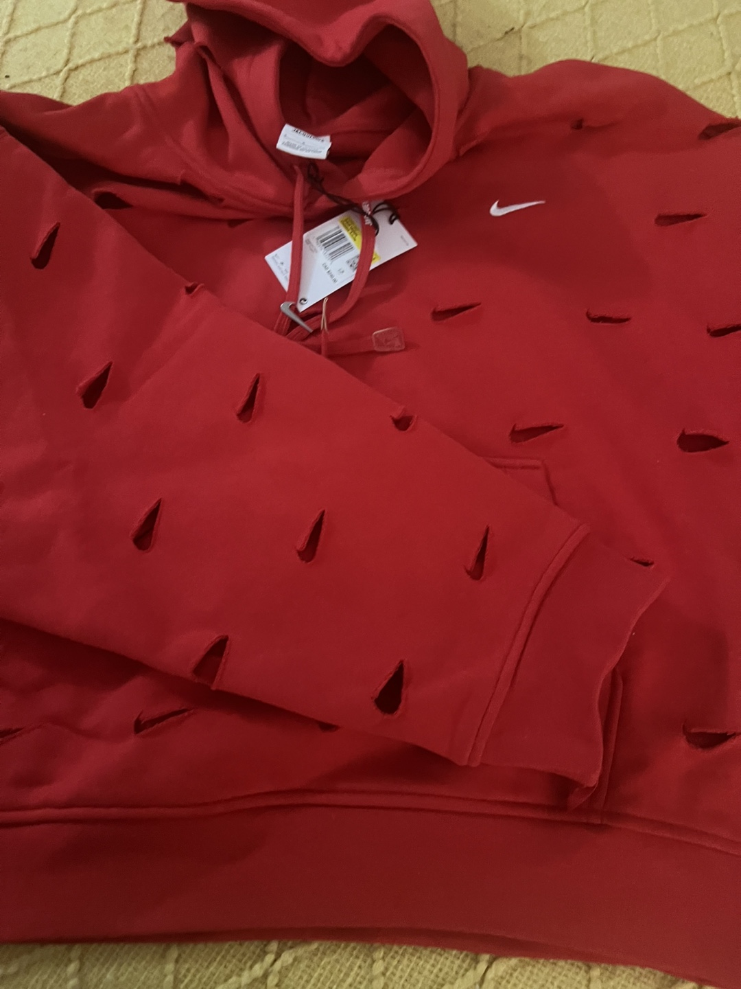 Nike x Jacquemus Red Unisex Hoodie - Size S - photo 2