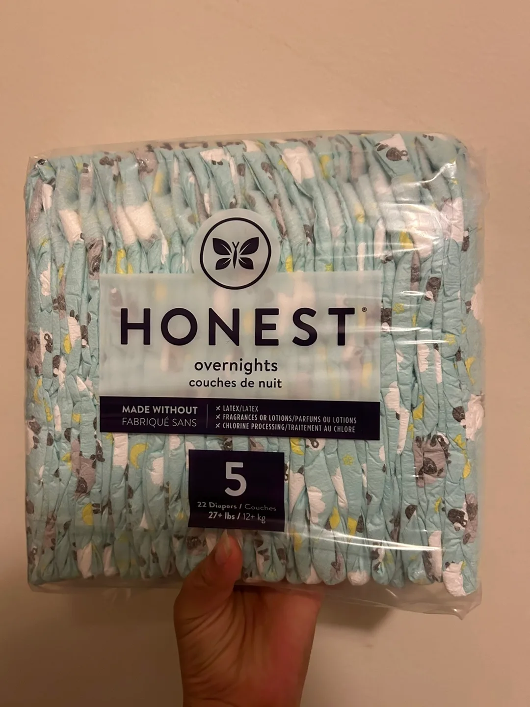 Honest Overnights Size 5 Diapers, 22 Count#freecycle thumbnail