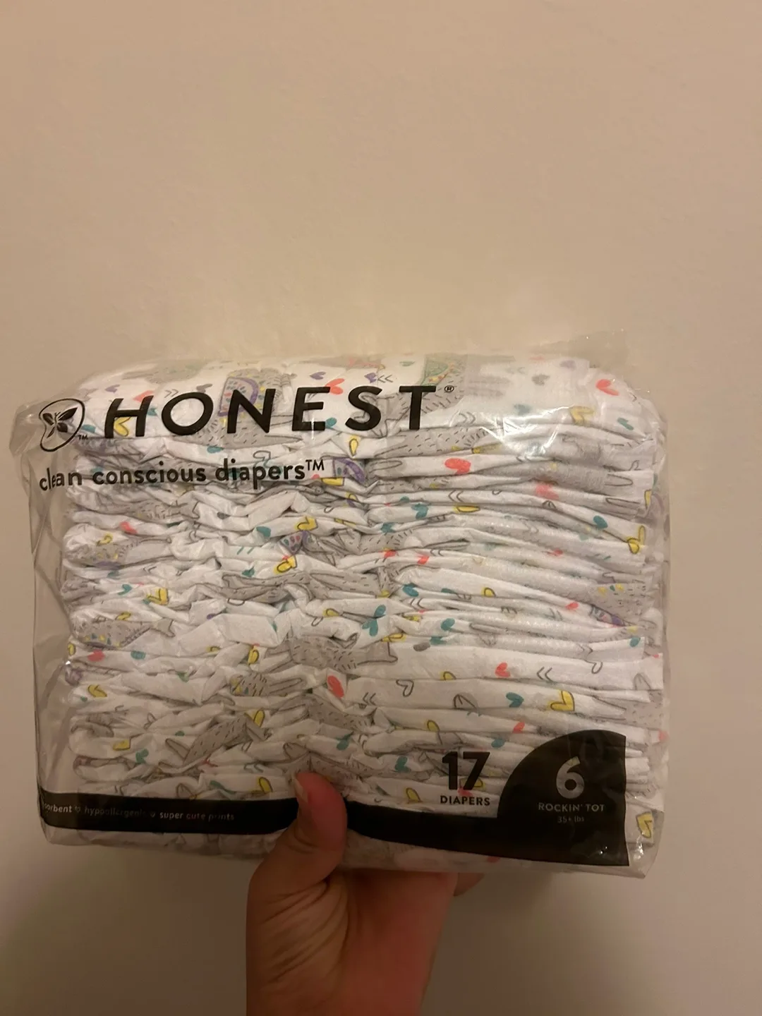Honest Diapers, Rockin' Tot Size 6 (35+ lbs), 17 Count#freecycle thumbnail
