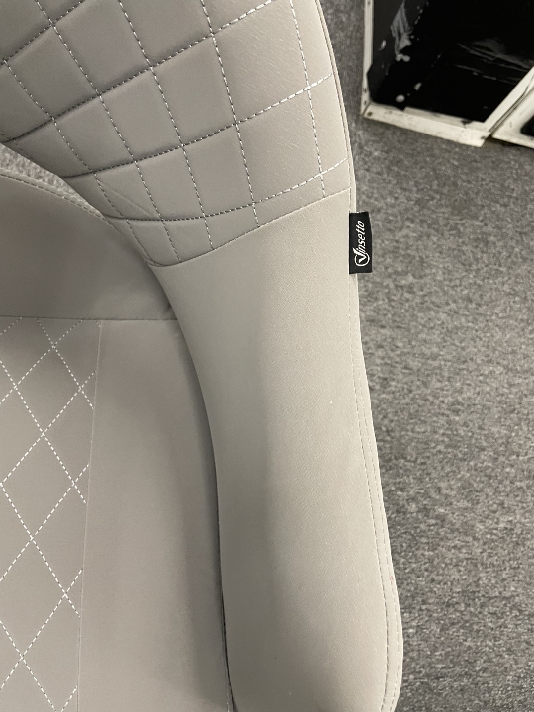 Vinsetto Gray Quilted Office Chair #freecycle - photo 2