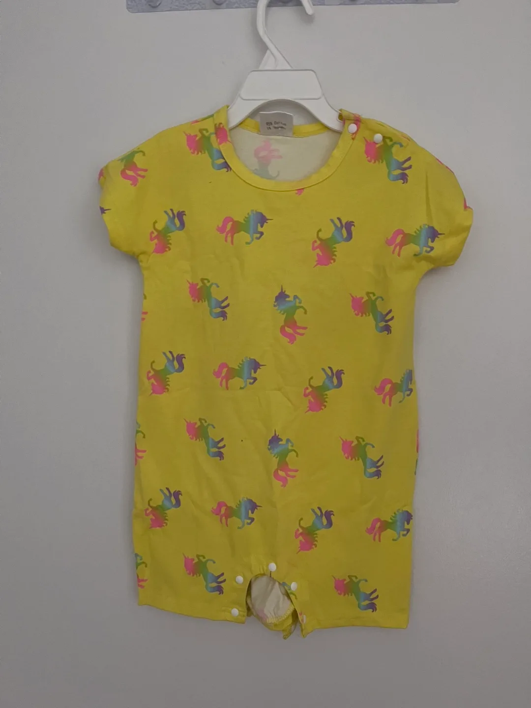 Yellow Unicorn Romper - 18 Months thumbnail