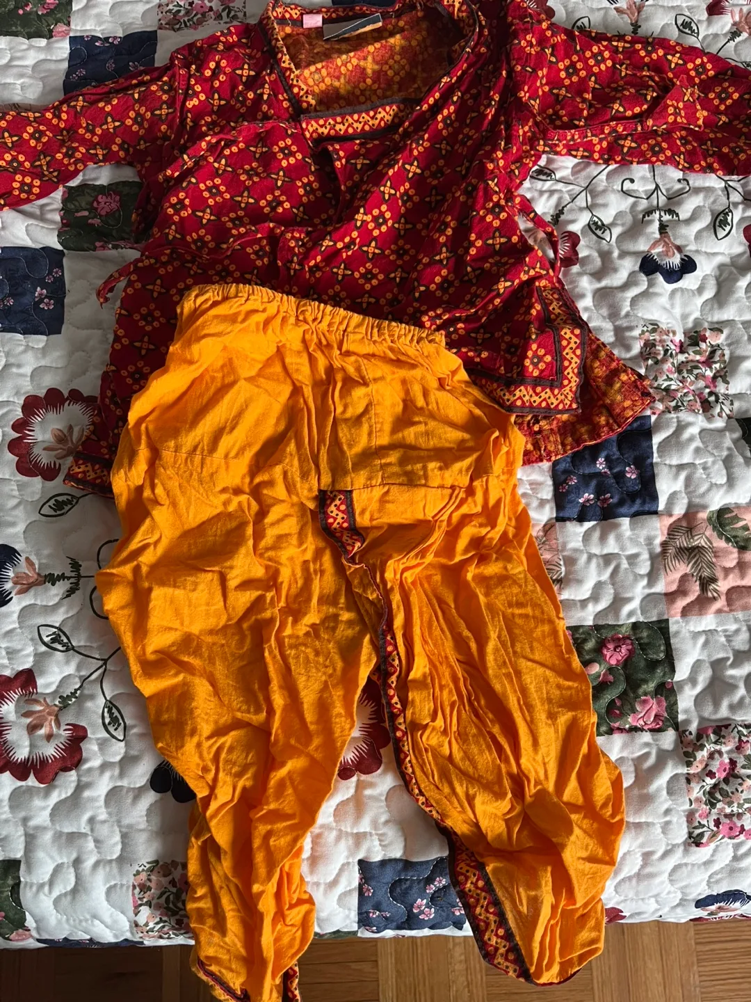 dhothi and kurta indian wear 12-18 months thumbnail