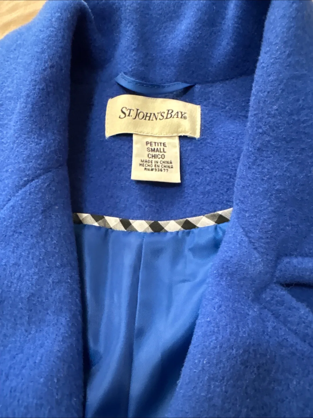 St. John's Bay Petite Blue Pea Coat - Small image indicator(2)