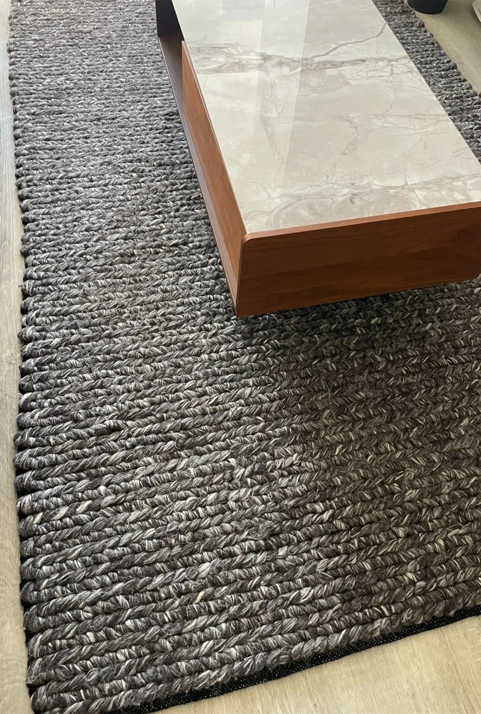 EQ3 Braided Rug - Grey/White thumbnail