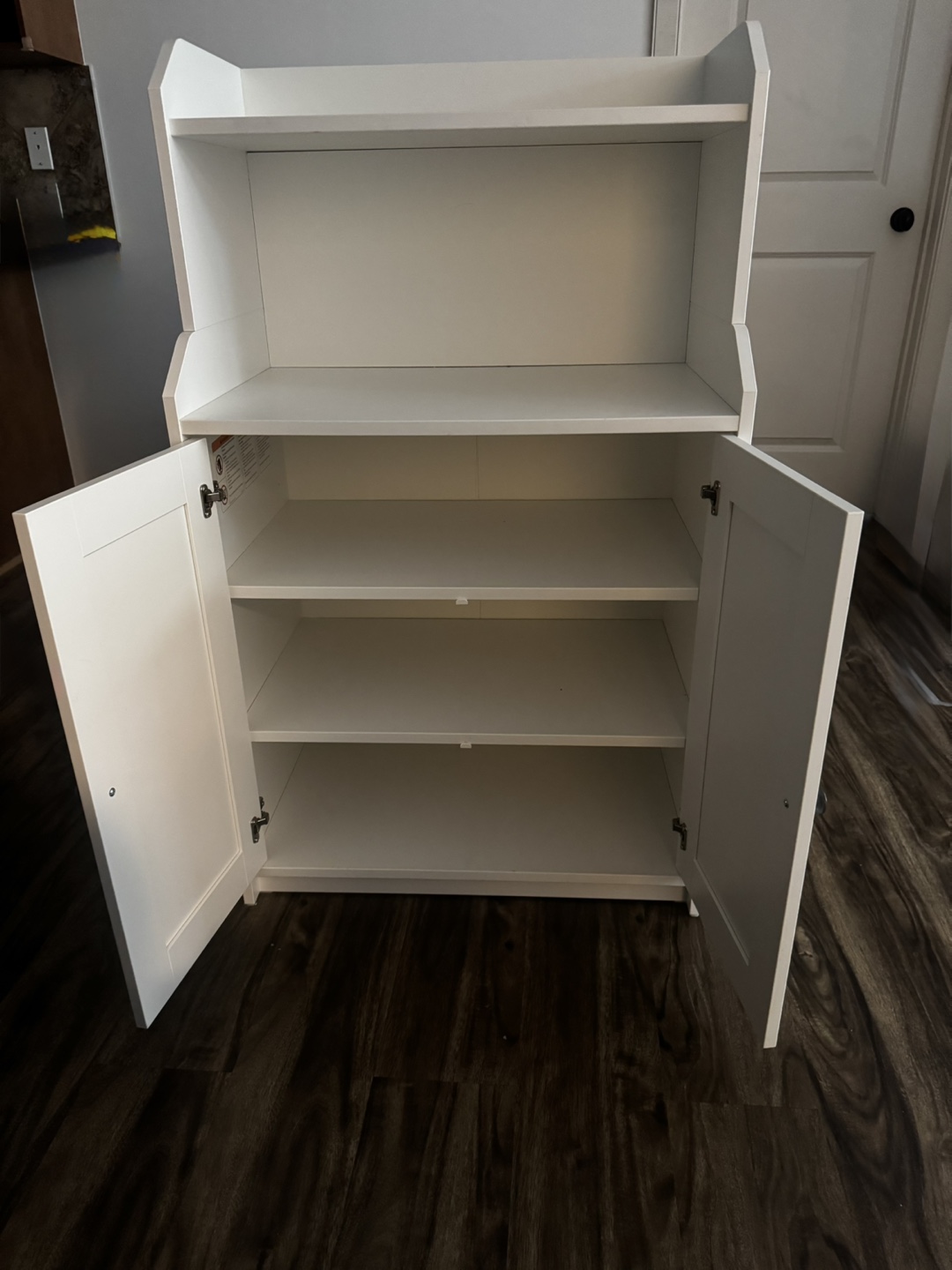 White Cabinet with Shelves - photo 2