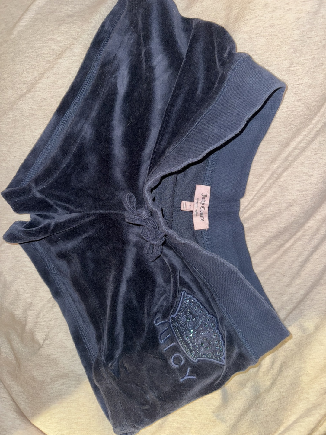 Juicy Couture Blue Velour Shorts