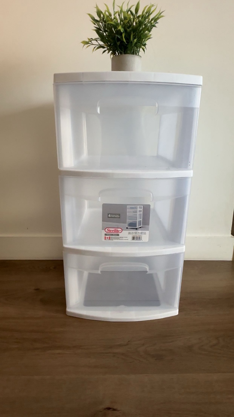 Sterilite 4 Drawer Wide Cart - Clear ( set of 2)