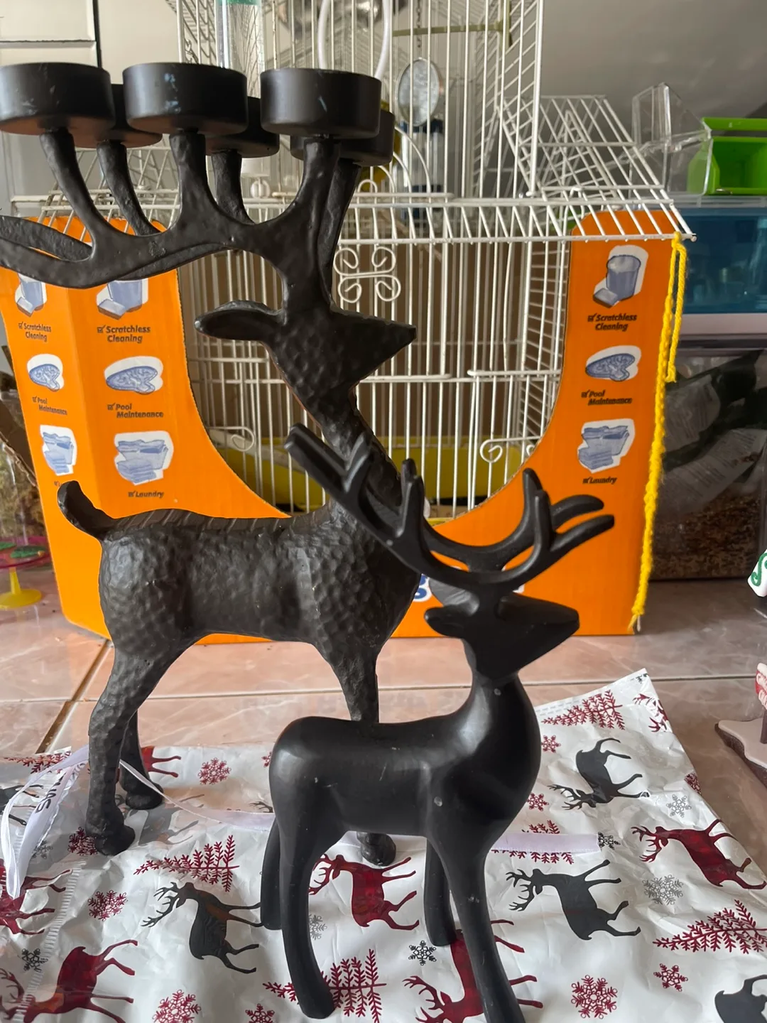 Reindeer Candle Holder Set  #freecycle thumbnail