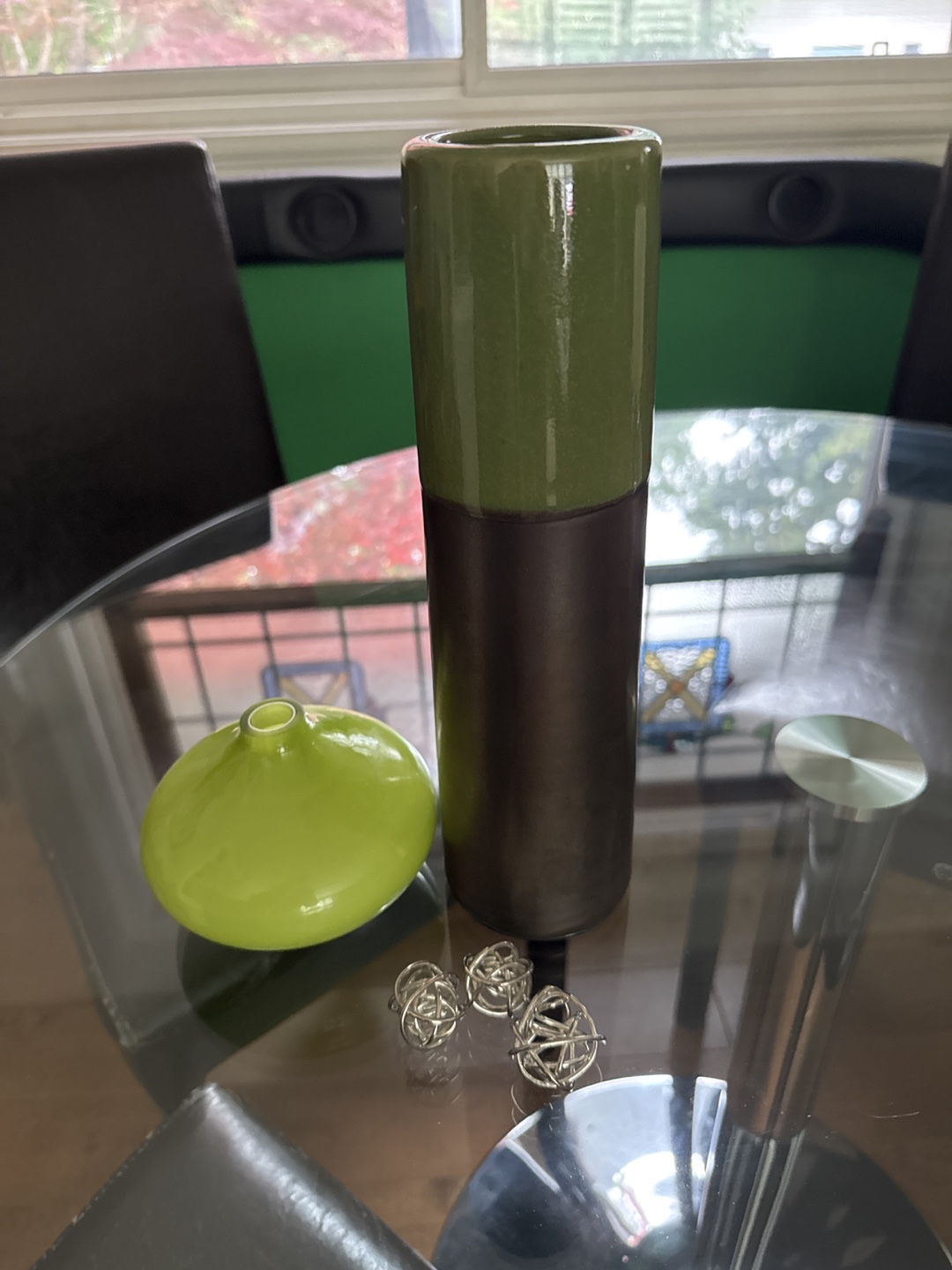 Green & Brown Decorative Vase