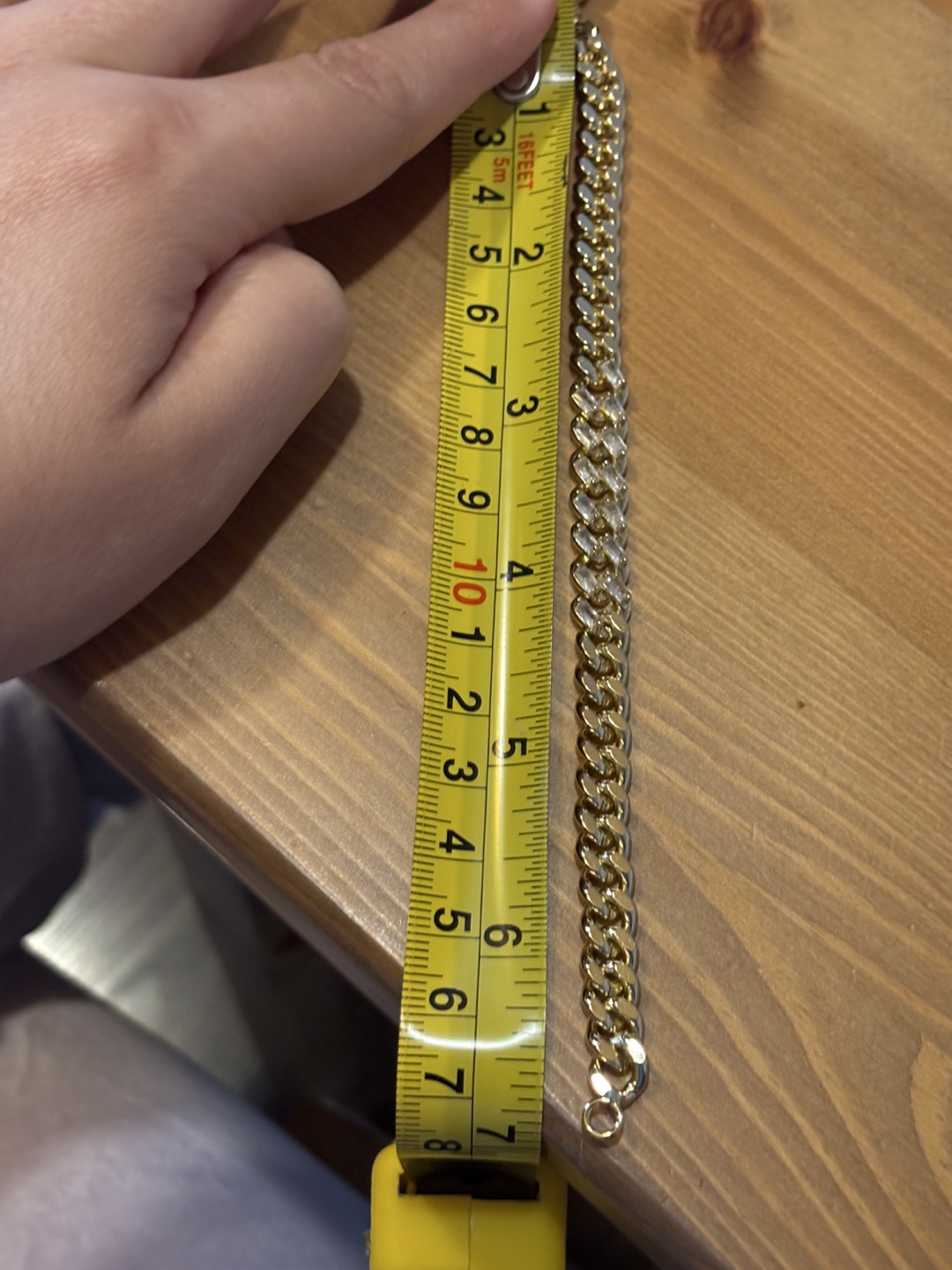 Gold & Crystal Chain Bracelet (Zirconia) NOT REAL GOLD - photo 4