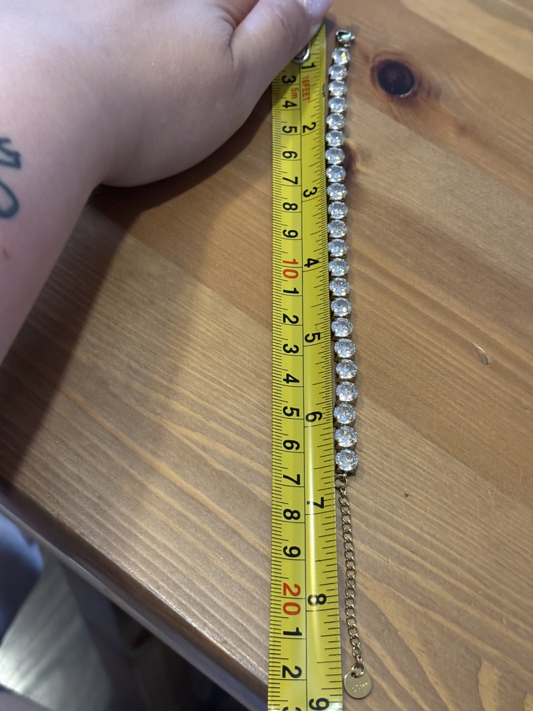 Gold & Cubic Zirconia Bracelet (NOT REAL GOLD) - photo 4