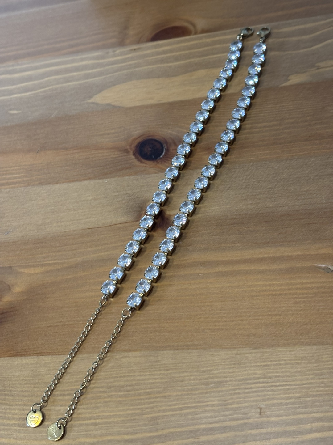 Gold & Cubic Zirconia Bracelet (NOT REAL GOLD) - photo 5