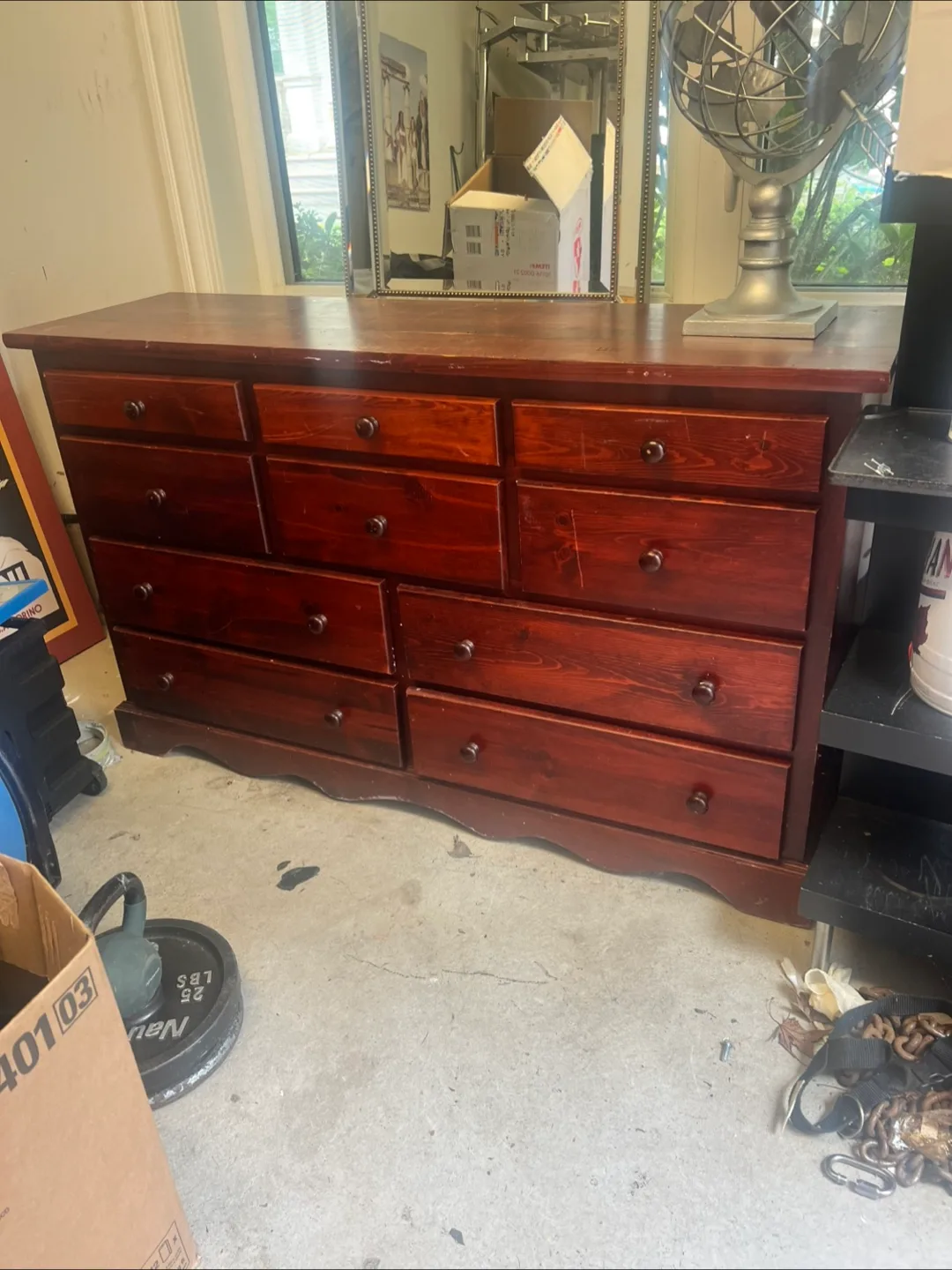 Wood Dresser - 10 Drawers thumbnail