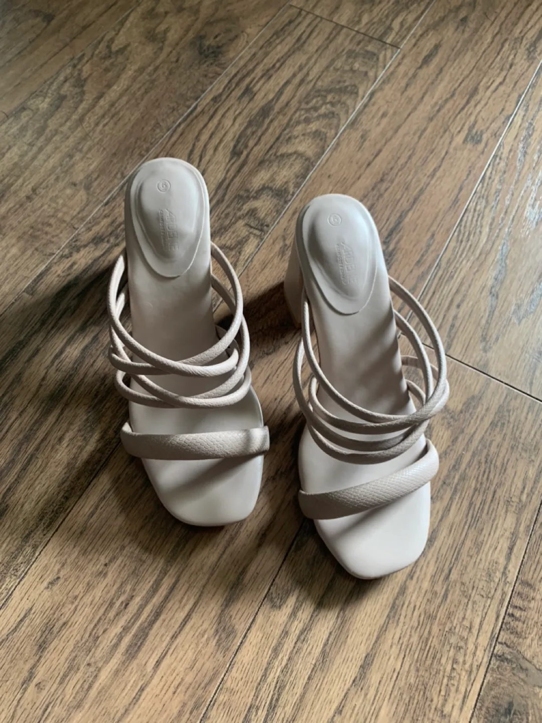 Beige Heeled Sandals - Size 6 thumbnail