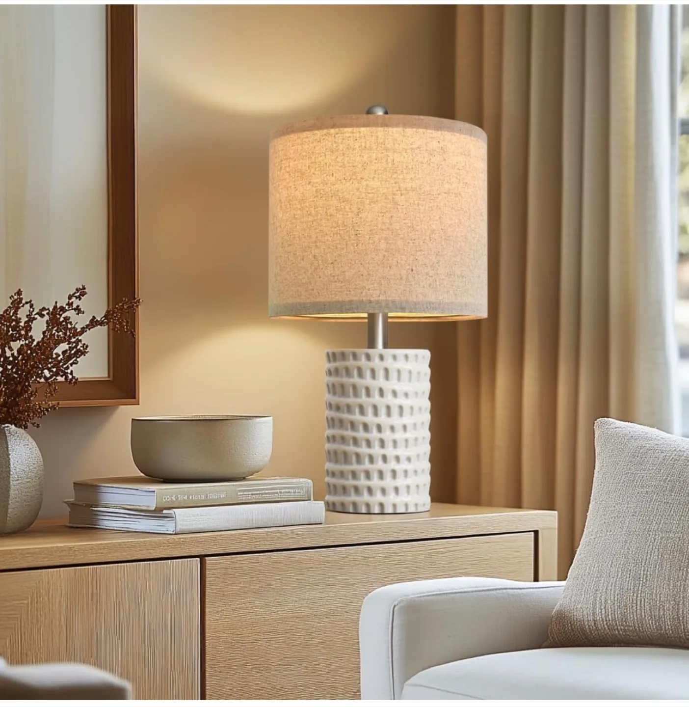 Modern Ceramic Table Lamps - Set of Two image indicator(6)