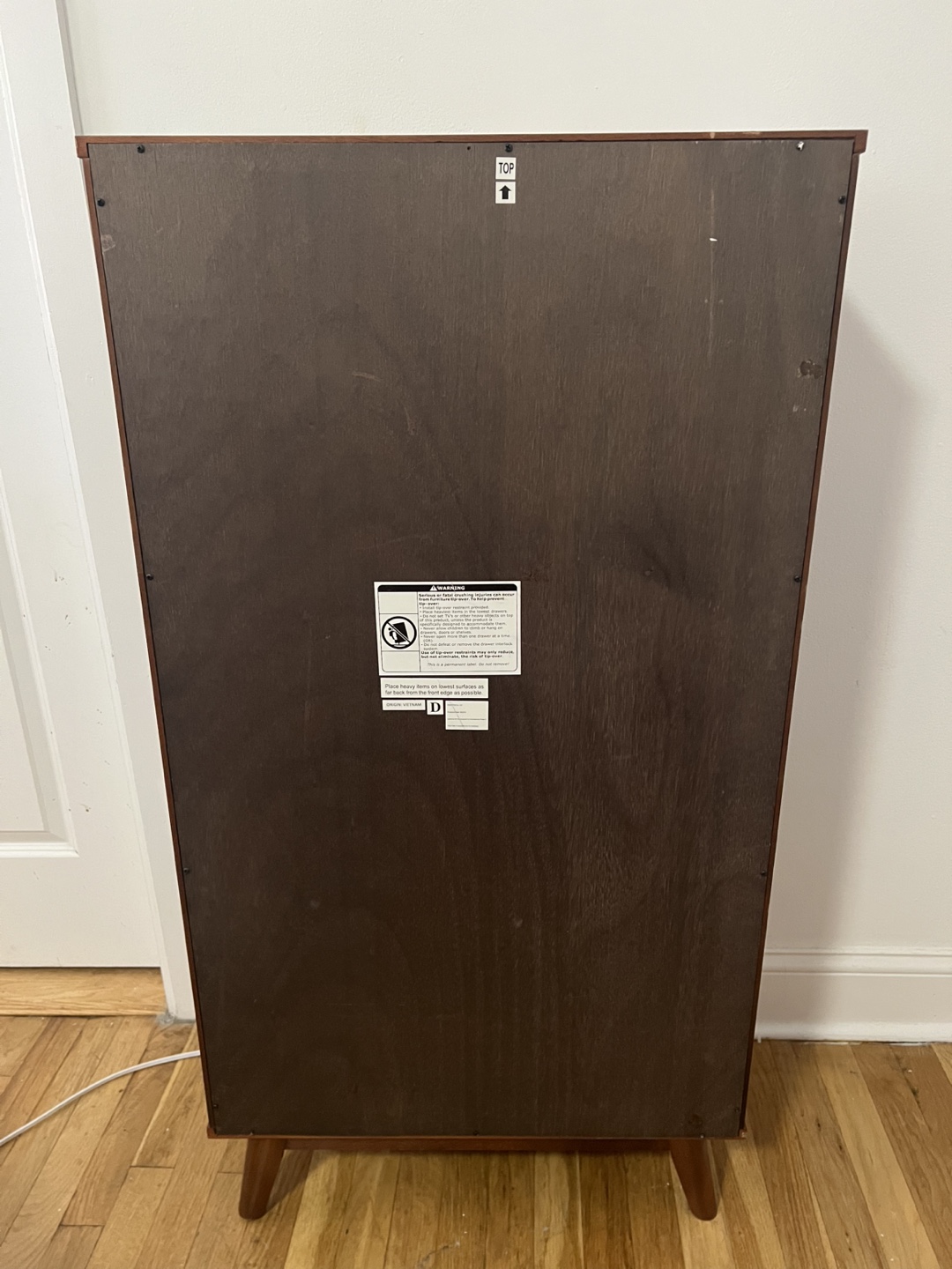 Brown Bookshelf with 3 Shelves - photo 4