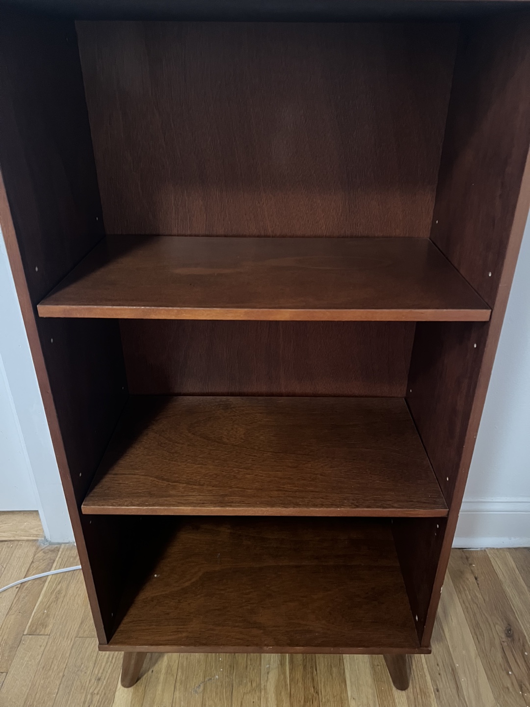 Brown Bookshelf with 3 Shelves - photo 2
