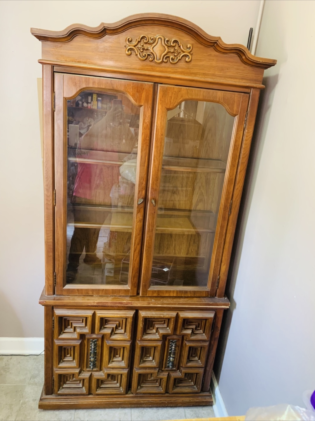 Wooden China Cabinet #freecycle