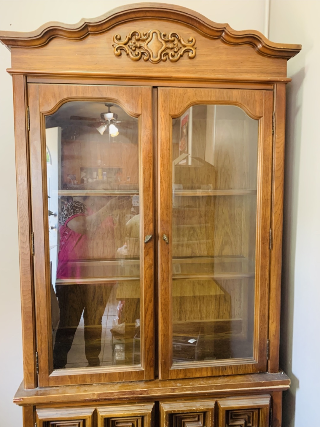 Wooden China Cabinet #freecycle - photo 5
