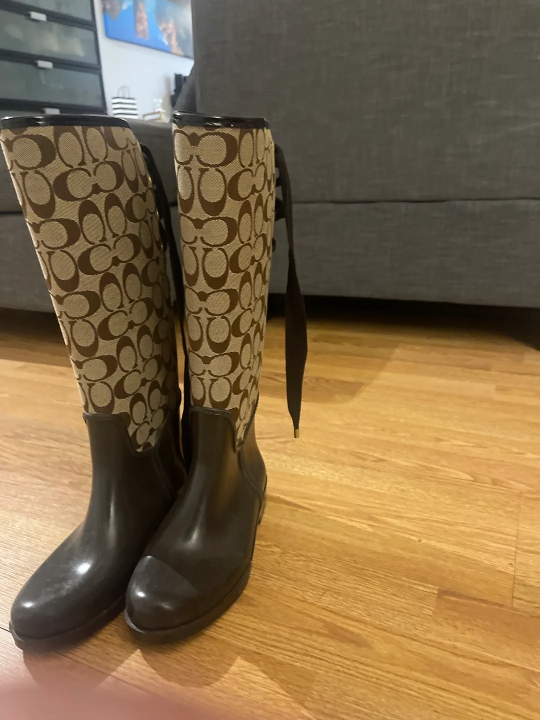 Coach Signature Messenger Bag & Rain Boots image indicator(4)