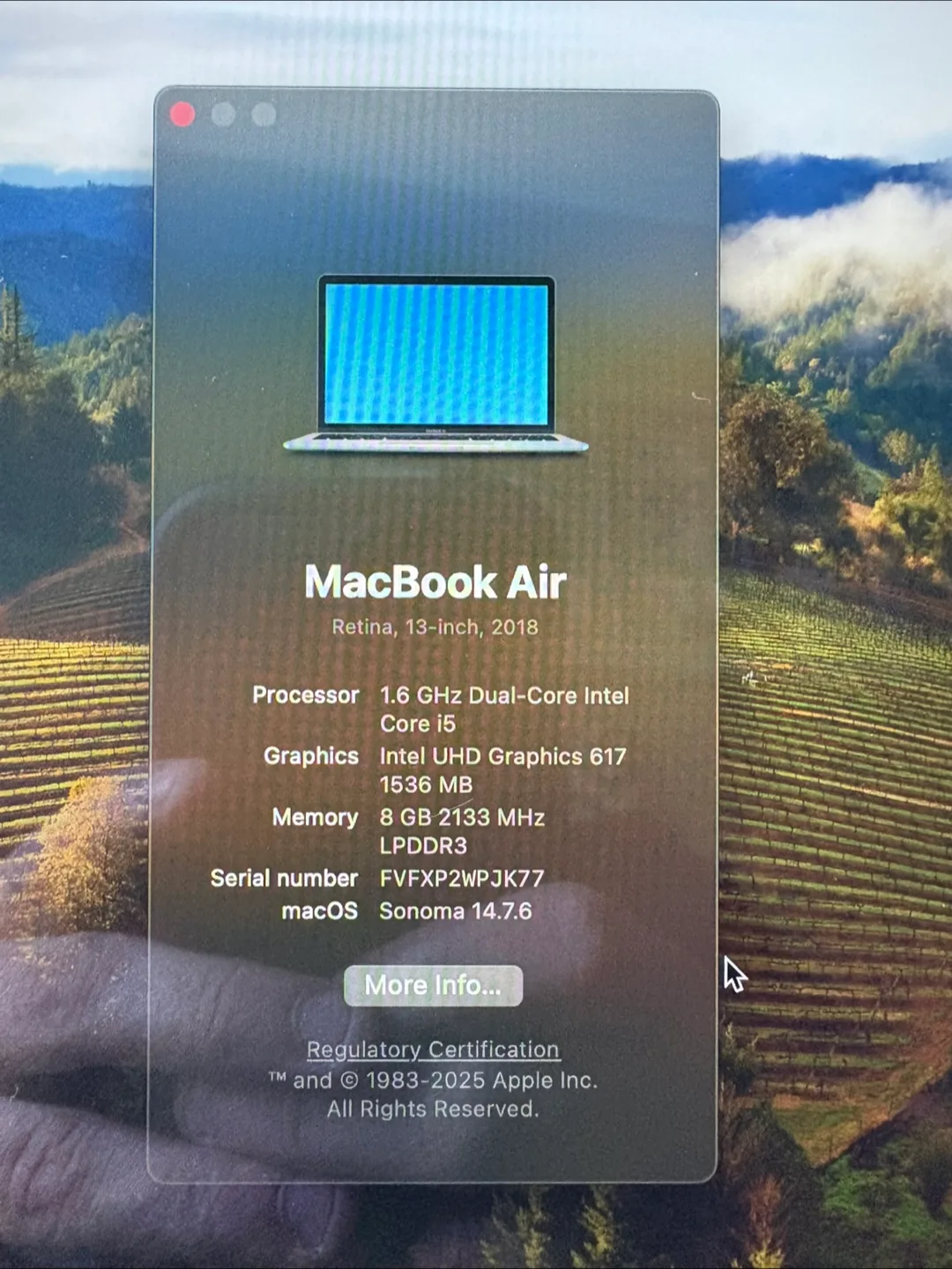 MacBook Air, 13-inch, 2018 image indicator(3)