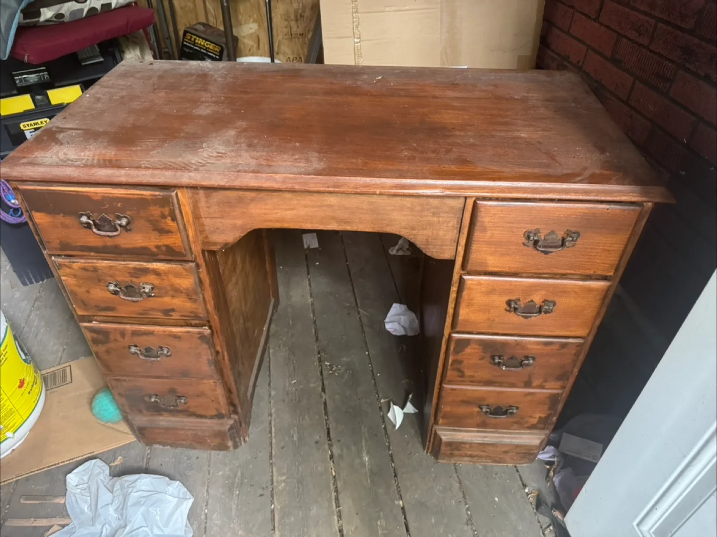 Vintage Wooden Desk thumbnail