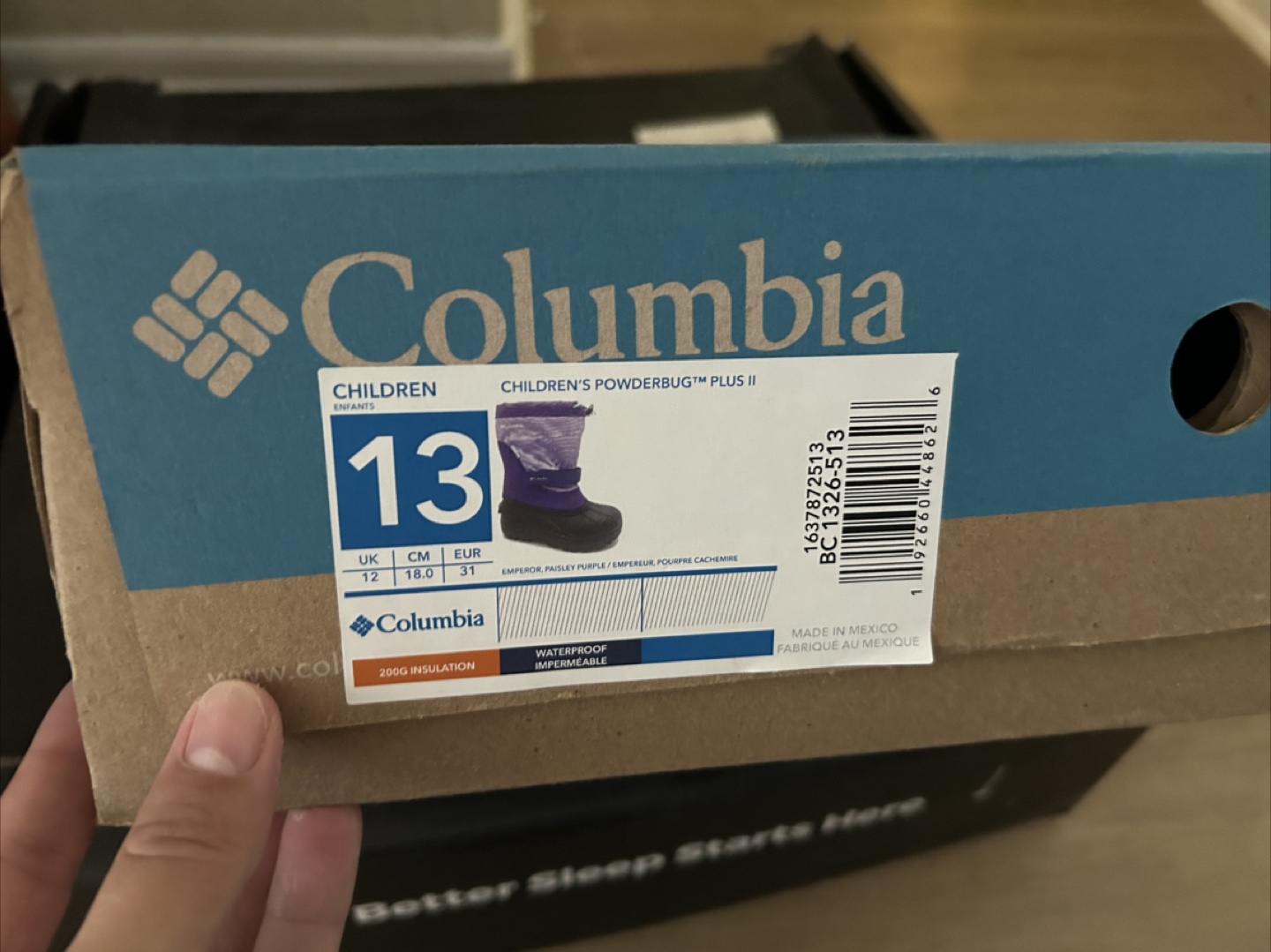 Columbia Children's Powderbug Plus II Boots - Size 13