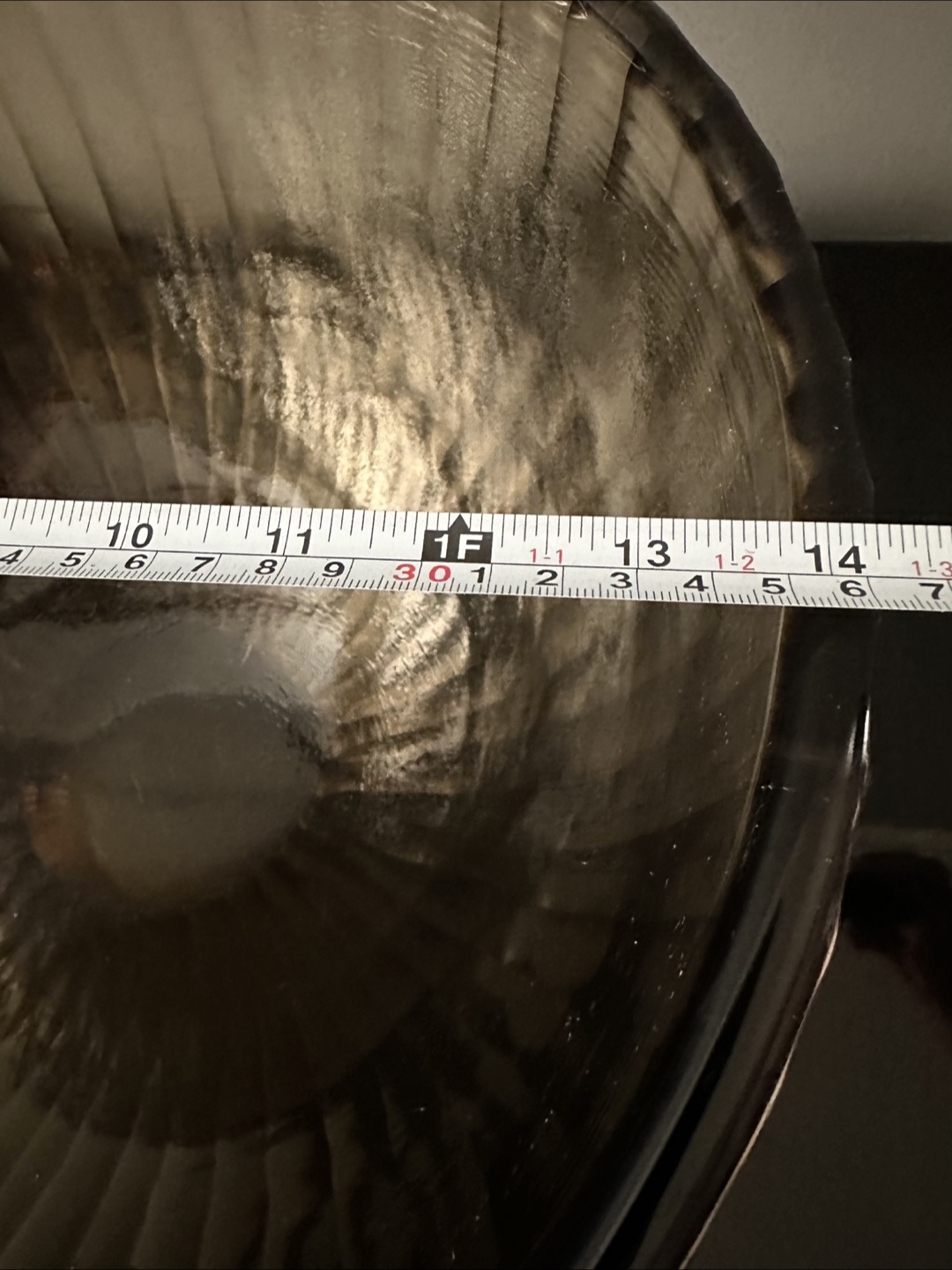 Large Ribbed Bowl Amber / Smoke - photo 4