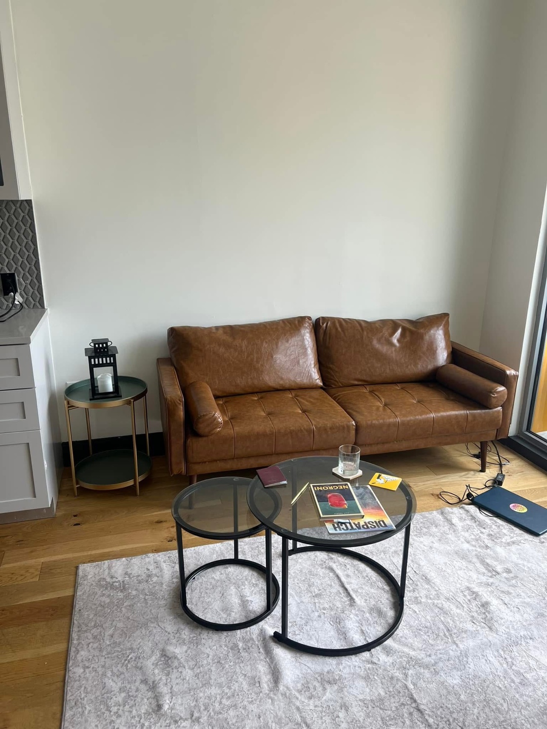 Brown Leather Sofa