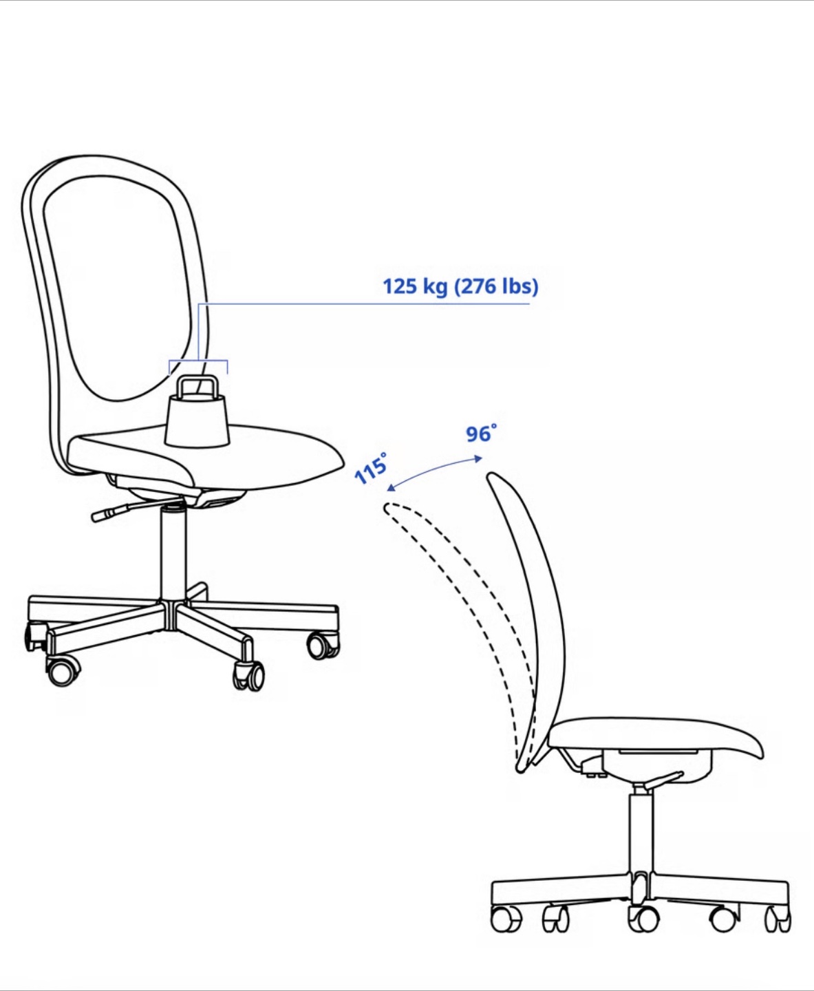 FLINTAN Office chair, beige - photo 4