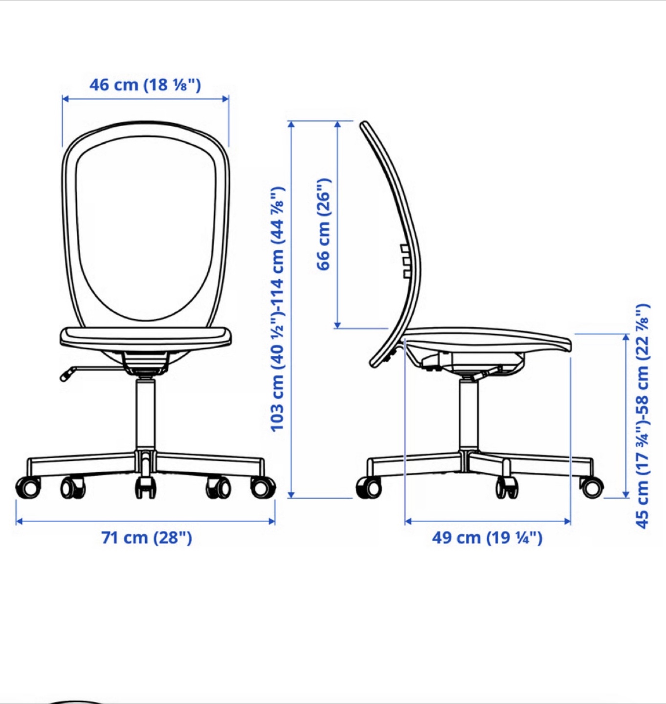 FLINTAN Office chair, beige - photo 3