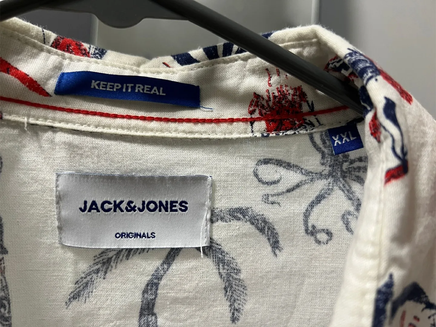 JACK&JONES XXL White Patterned Shirt image indicator(2)