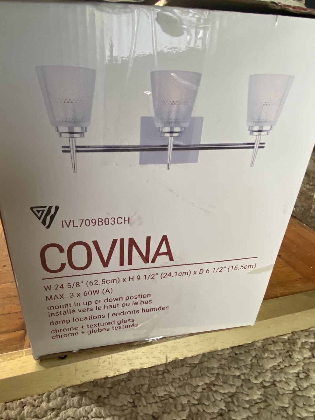 Covina 3-Light Vanity Light - New in Box!