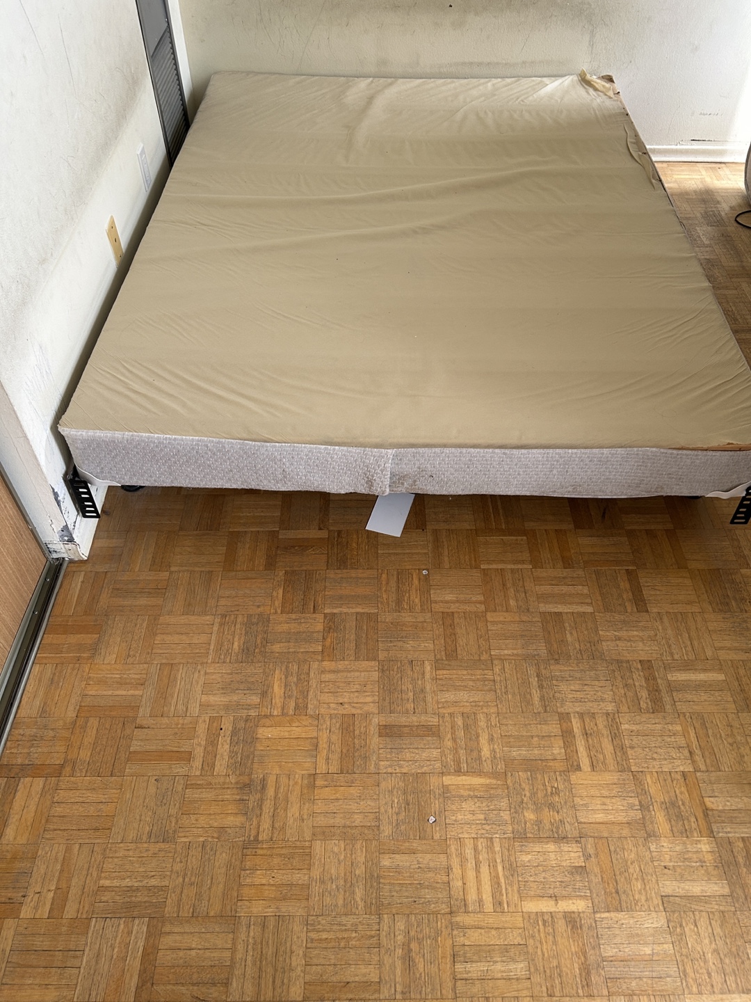 Beige Bed Frame